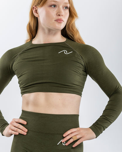 AURA CROPPED LONG SLEEVE