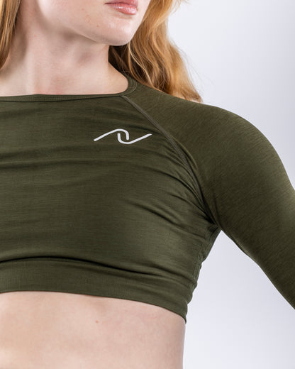 AURA CROPPED LONG SLEEVE
